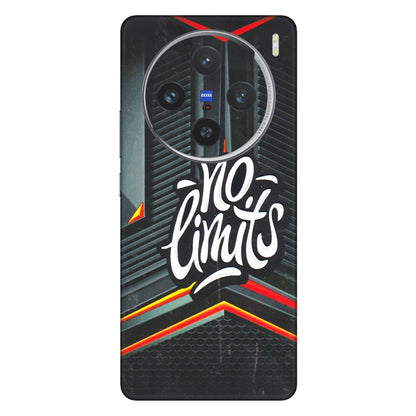 VIVO Z/V/X/T/U/S Series Phone Skins (All Models) - No Limits - 3D Embossed Finish (L-286) Vivo X100 (5G)