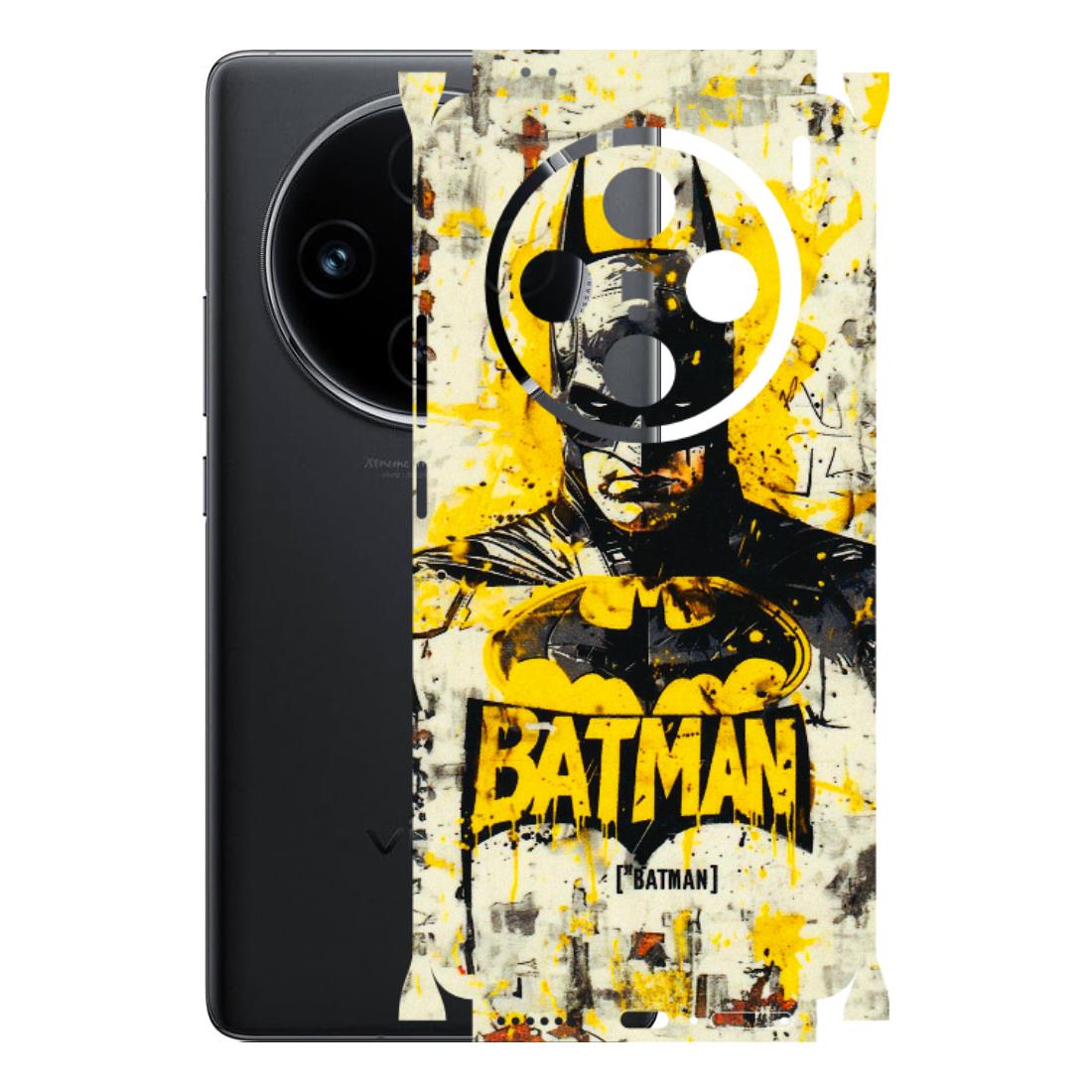 VIVO Z/V/X/T/U/S Series Phone Skins (All Models) - Batman Yellow BT - 3D Embossed Finish (L-304) Vivo X100 (5G)