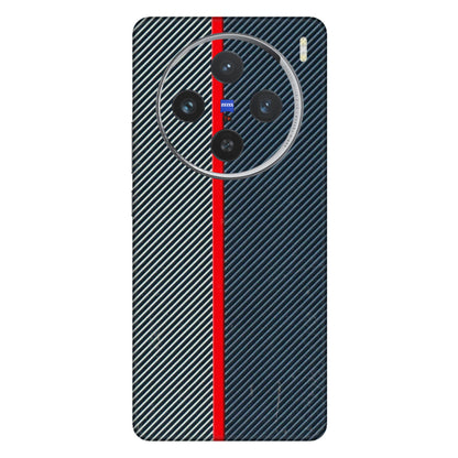 VIVO Z/V/X/T/U/S Series Phone Skins (All Models) - Blue Sober Lines - 3D Embossed Finish (L-305) Vivo X100 (5G)