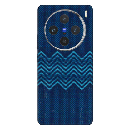 VIVO Z/V/X/T/U/S Series Phone Skins (All Models) - Blue Sober Waves - 3D Embossed Finish (L-306) Vivo X100 (5G)