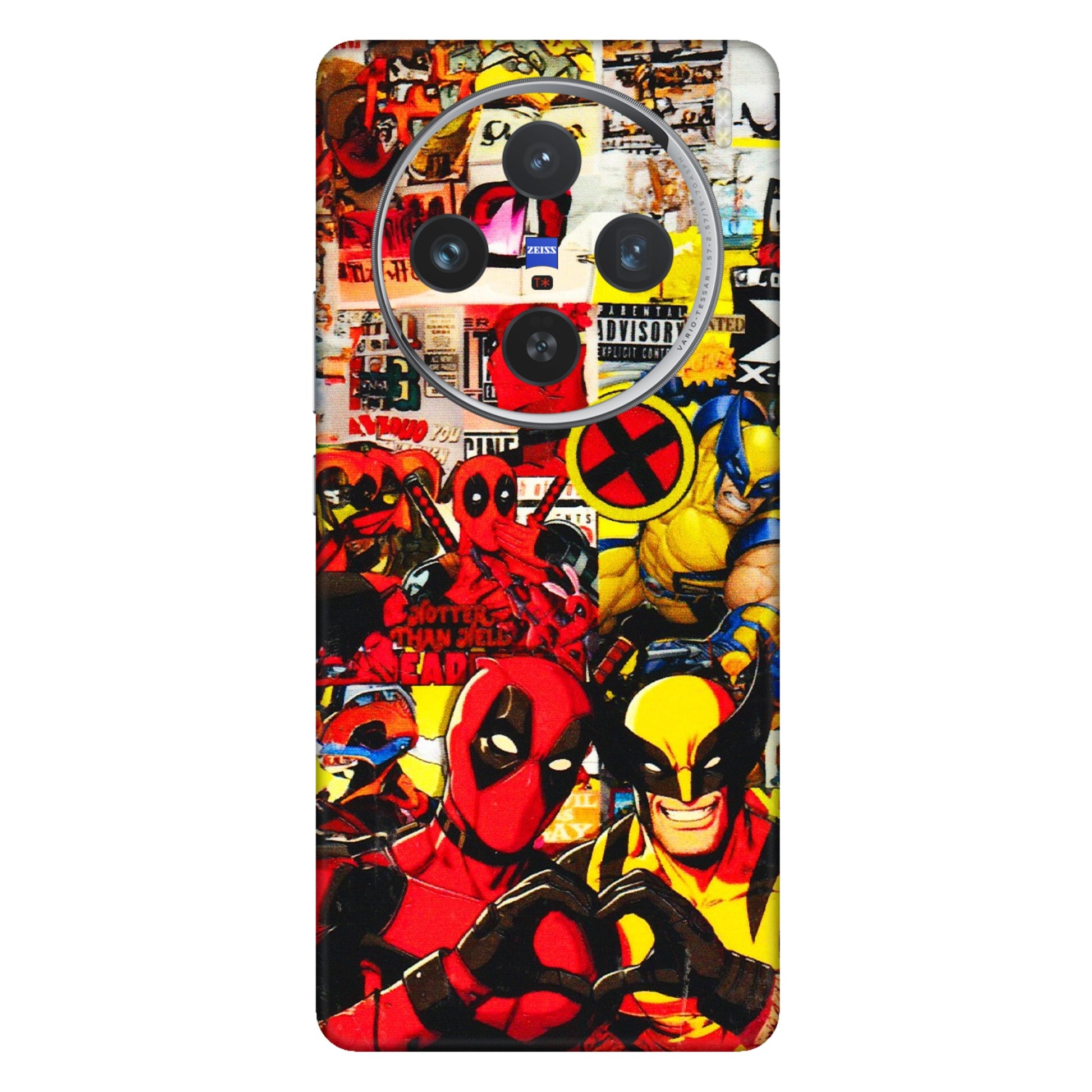 VIVO Z/V/X/T/U/S Series Phone Skins (All Models) - Spidy Wolverine - 3D Embossed Finish (L-310) Vivo X100 (5G)