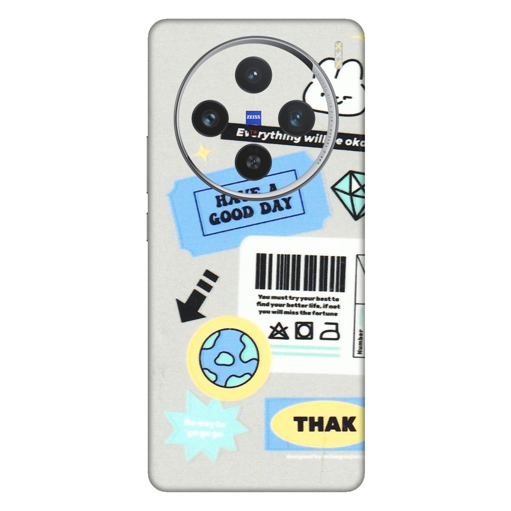 VIVO Z/V/X/T/U/S Series Phone Skins (All Models) - Will Be Okay Design - 3D Embossed Finish (L-316) Vivo X100 (5G)