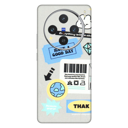 VIVO Z/V/X/T/U/S Series Phone Skins (All Models) - Will Be Okay Design - 3D Embossed Finish (L-316) Vivo X100 (5G)