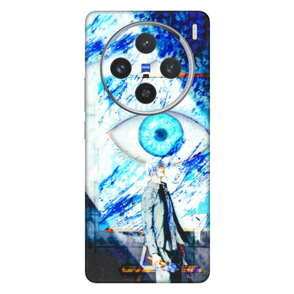 VIVO Z/V/X/T/U/S Series Phone Skins (All Models) - Anime Sea Blue Eye - 3D Embossed Finish (L-318) Vivo X100 (5G)