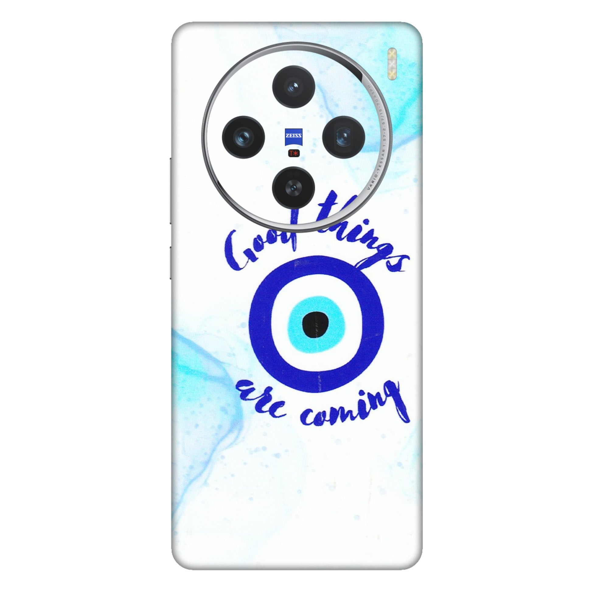 VIVO Z/V/X/T/U/S Series Phone Skins (All Models) - Evil Eye Good Things Are Coming - 3D Embossed Finish (L-322) Vivo X100 (5G)