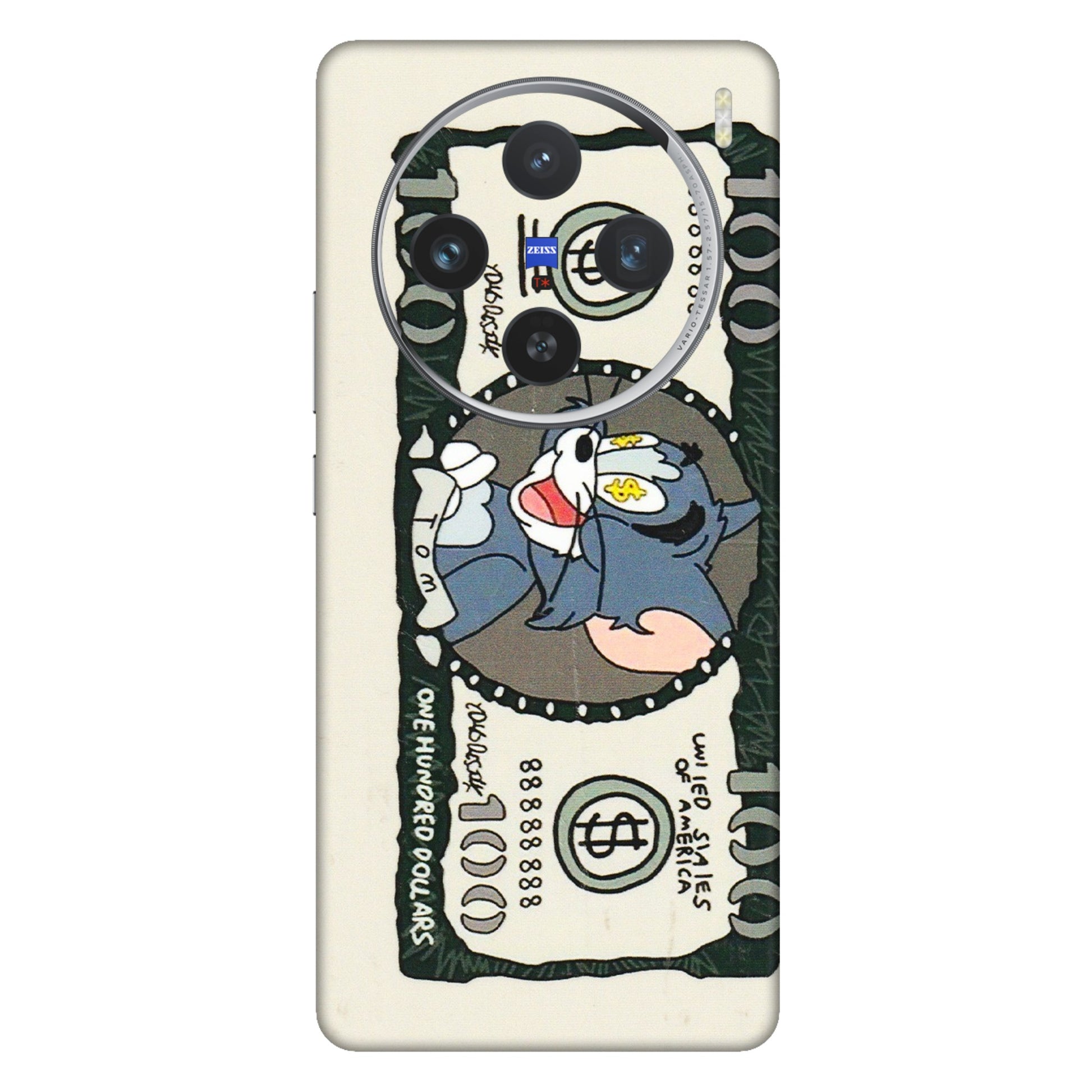 VIVO Z/V/X/T/U/S Series Phone Skins (All Models) - Tom Hundred Dollar - 3D Embossed Finish (L-324) Vivo X100 (5G)