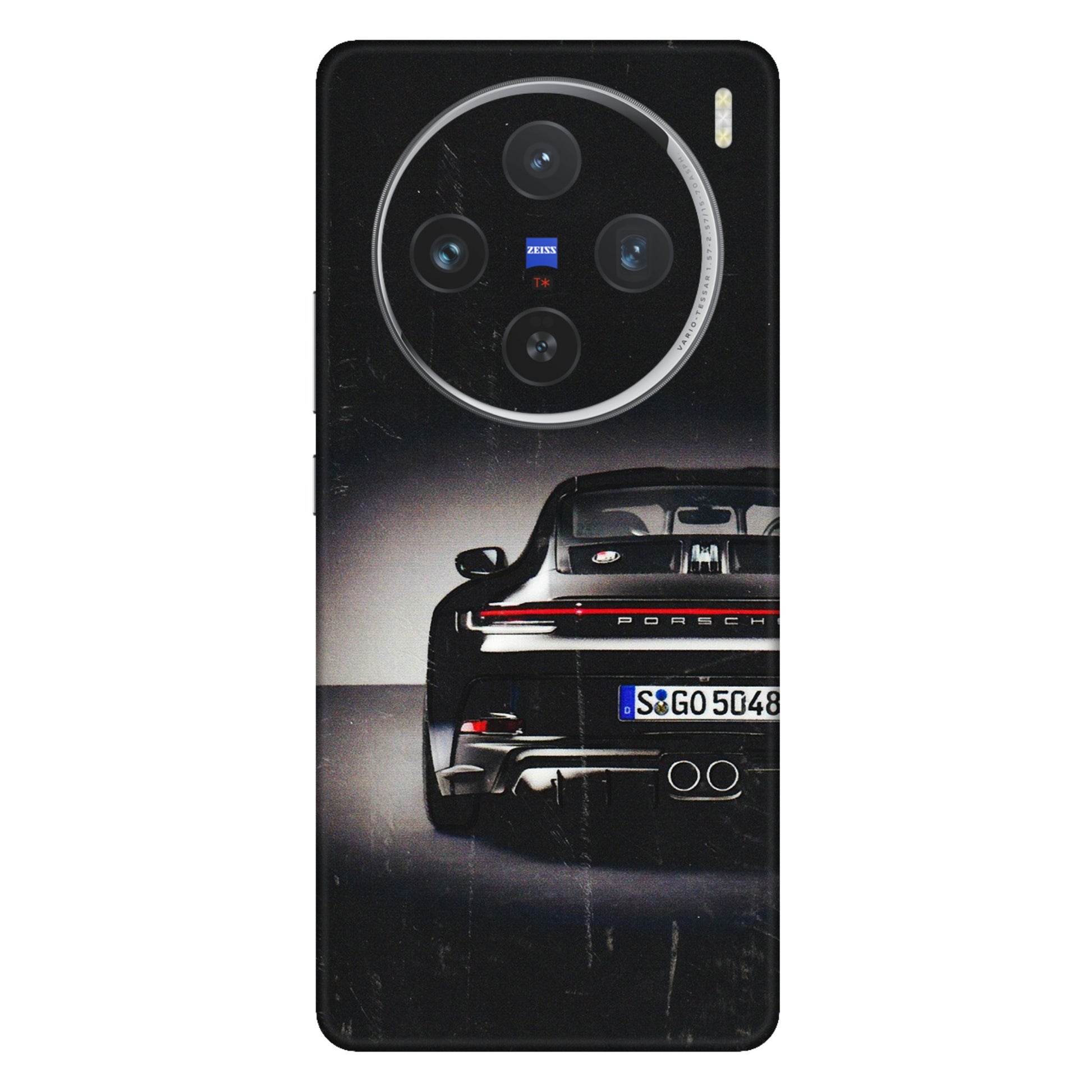 VIVO Z/V/X/T/U/S Series Phone Skins (All Models) - New Black Porsche GT3 - 3D Embossed Finish (L-327) Vivo X100 (5G)