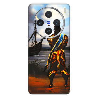 VIVO Z/V/X/T/U/S Series Phone Skins (All Models) - Heavenly God Figure - 3D Embossed Finish (L-34) Vivo X100 (5G)