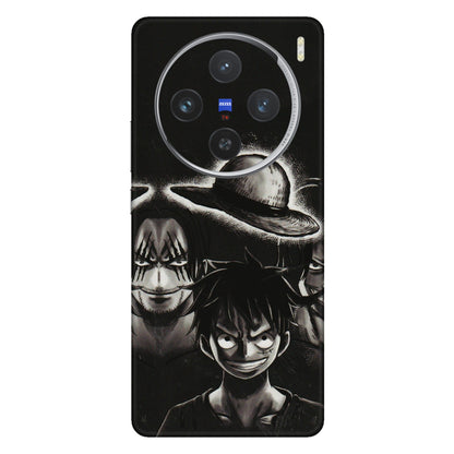 VIVO Z/V/X/T/U/S Series Phone Skins (All Models) - Black Luffy Hat - 3D Embossed Finish (L-57) Vivo X100 (5G)