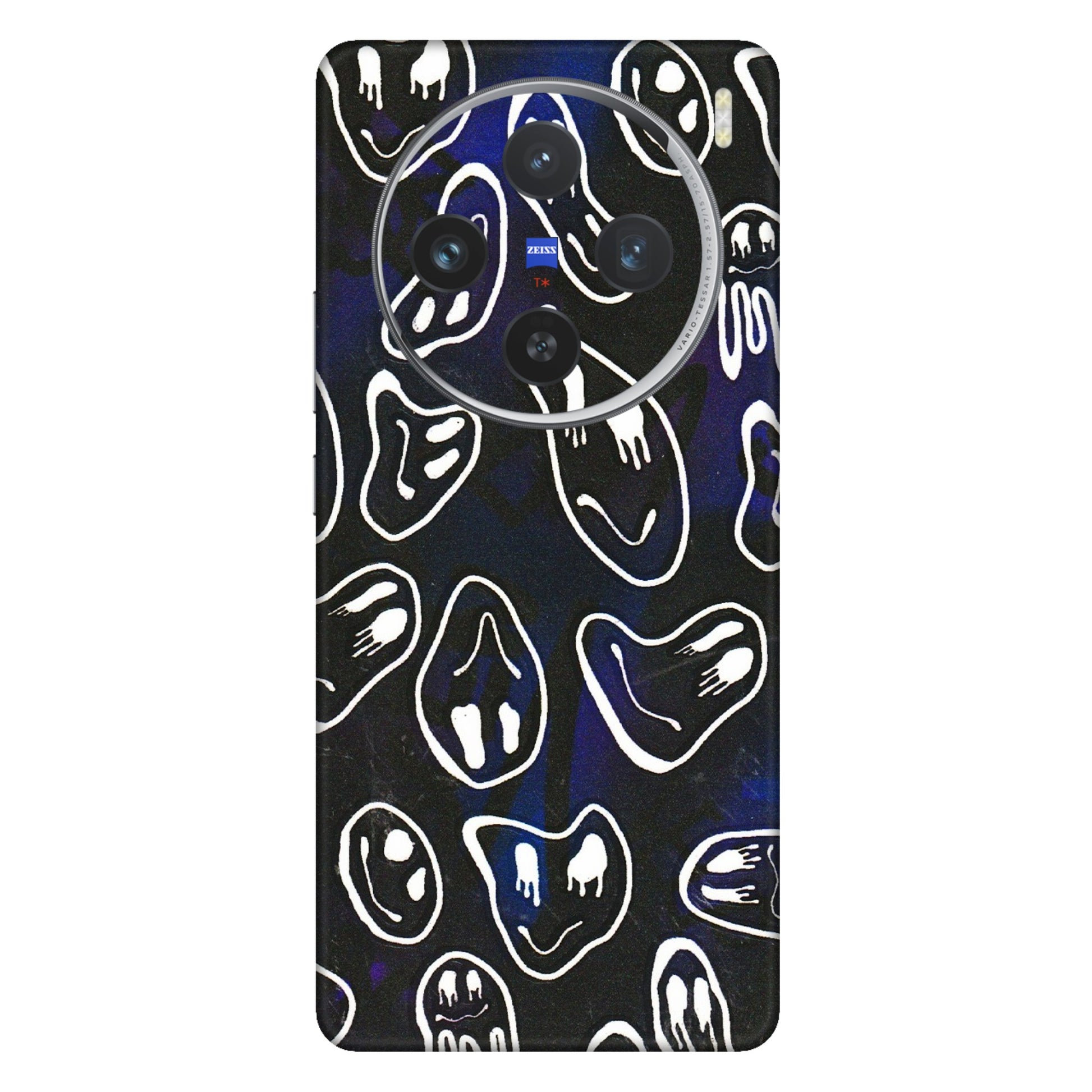 VIVO Z/V/X/T/U/S Series Phone Skins (All Models) - Distorted Smileys - 3D Embossed Finish (L-92) Vivo X100 (5G)