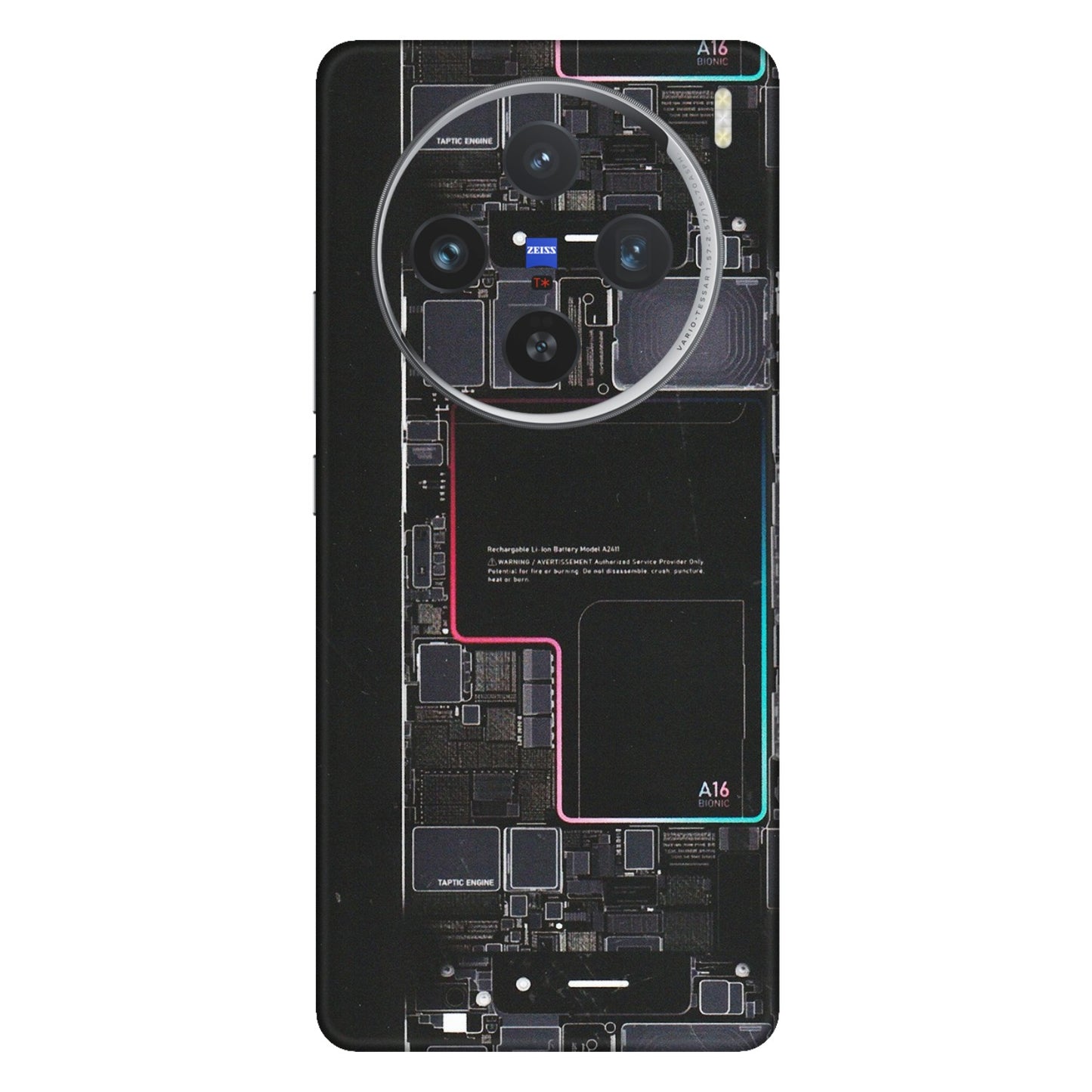 VIVO Z/V/X/T/U/S Series Phone Skins (All Models) - Motherboard Circuit Layout - Matte Finish (M-117) Vivo X100 (5G)