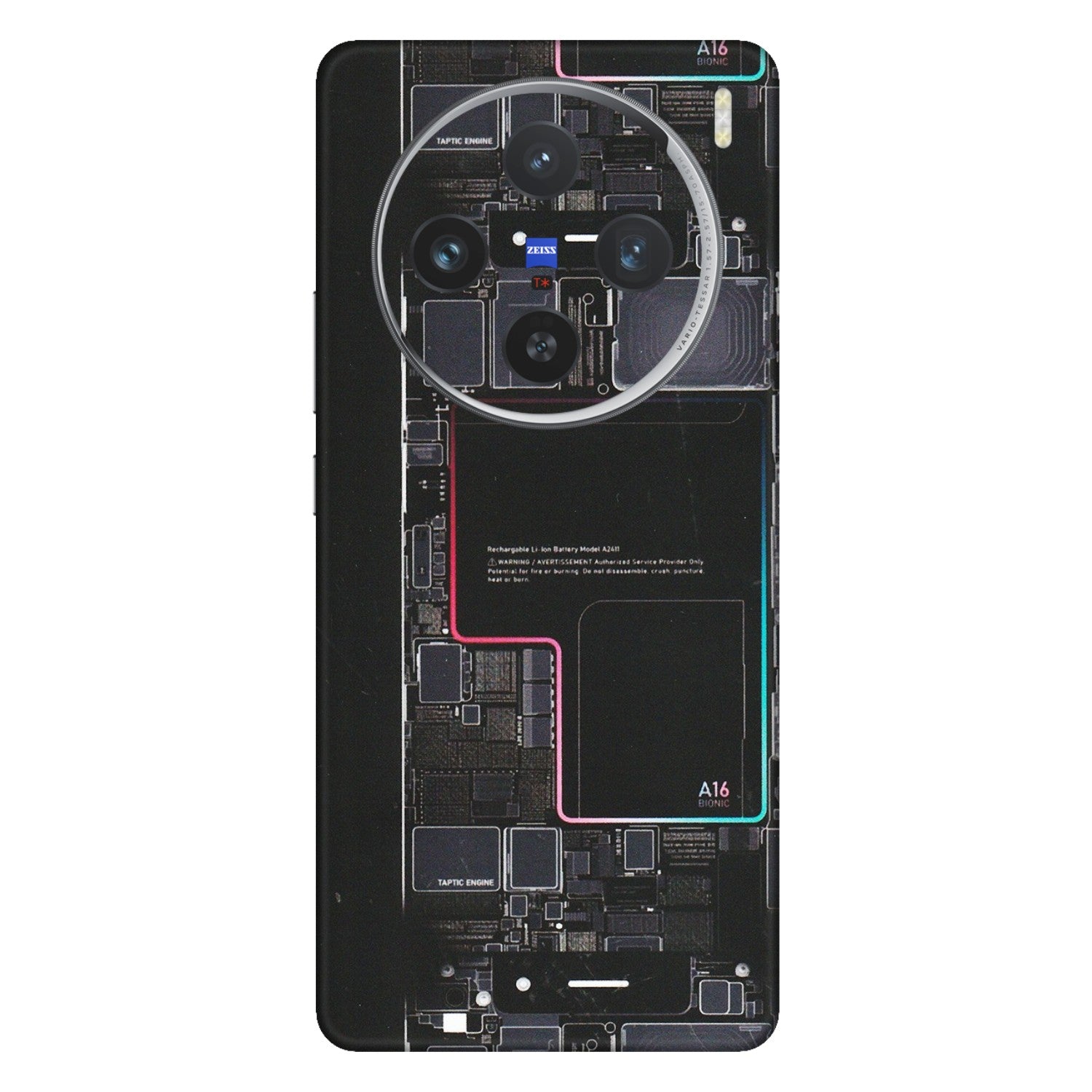 VIVO Z/V/X/T/U/S Series Phone Skins (All Models) - Motherboard Circuit Layout - Matte Finish (M-117) Vivo X100 (5G)