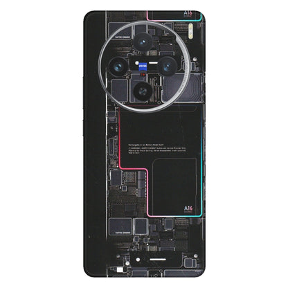 VIVO Z/V/X/T/U/S Series Phone Skins (All Models) - Motherboard Circuit Layout - Matte Finish (M-117) Vivo X100 (5G)