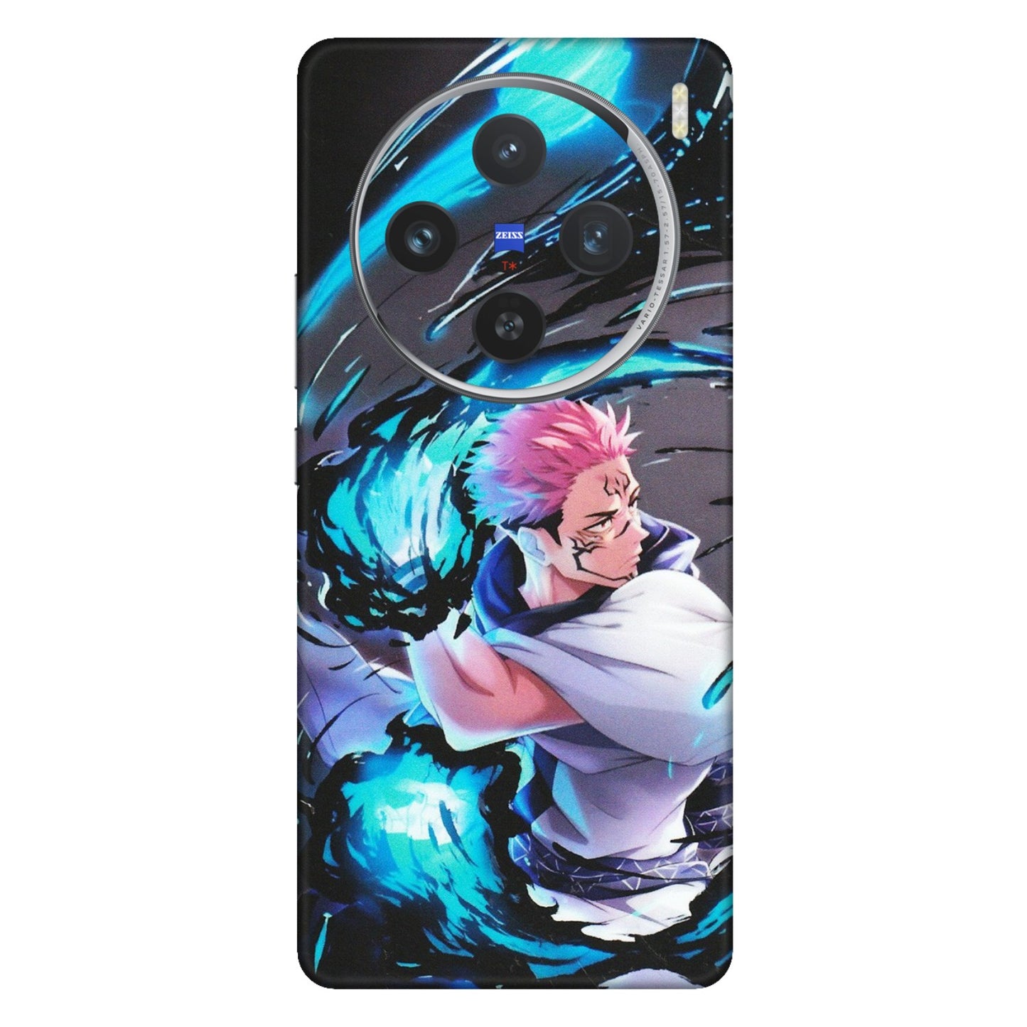 VIVO Z/V/X/T/U/S Series Phone Skins (All Models) - New Jujutsu Kaisen Grey Blue Anime - Matte Finish (M-127) Vivo X100 (5G)