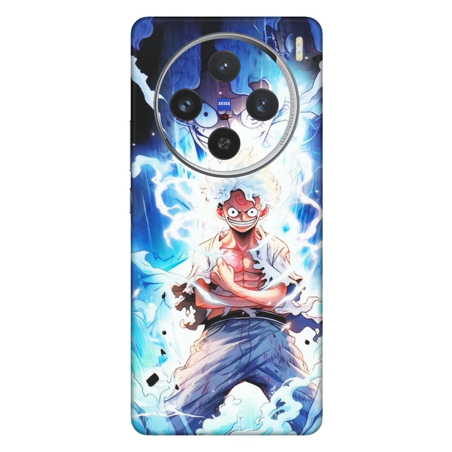 VIVO Z/V/X/T/U/S Series Phone Skins (All Models) - Blue Thunder Luffy Anime - Matte Finish (M-132) Vivo X100 (5G)