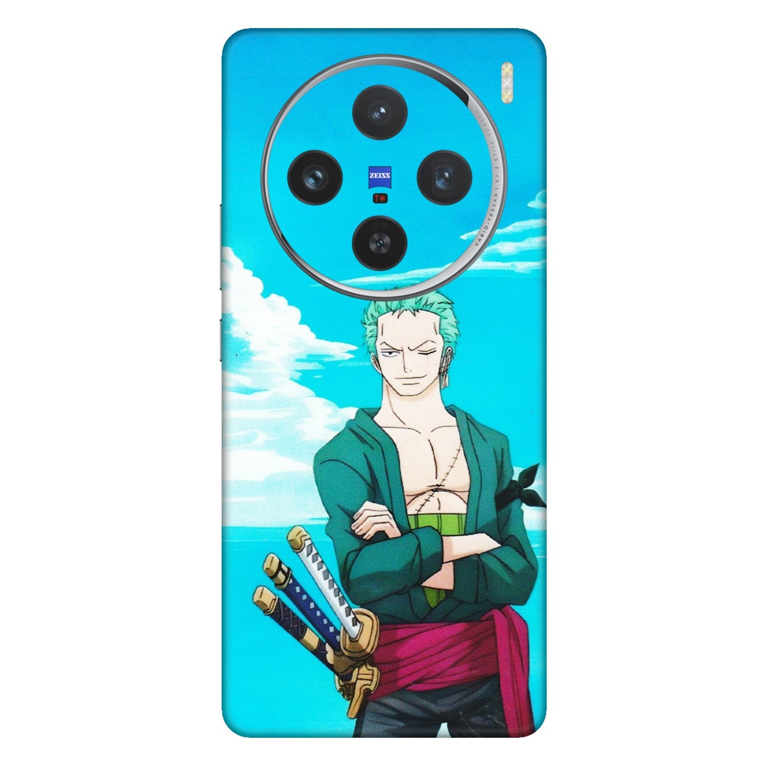 VIVO Z/V/X/T/U/S Series Phone Skins (All Models) - Cool Swordman Zoro Anime - Matte Finish (M-143) Vivo X100 (5G)