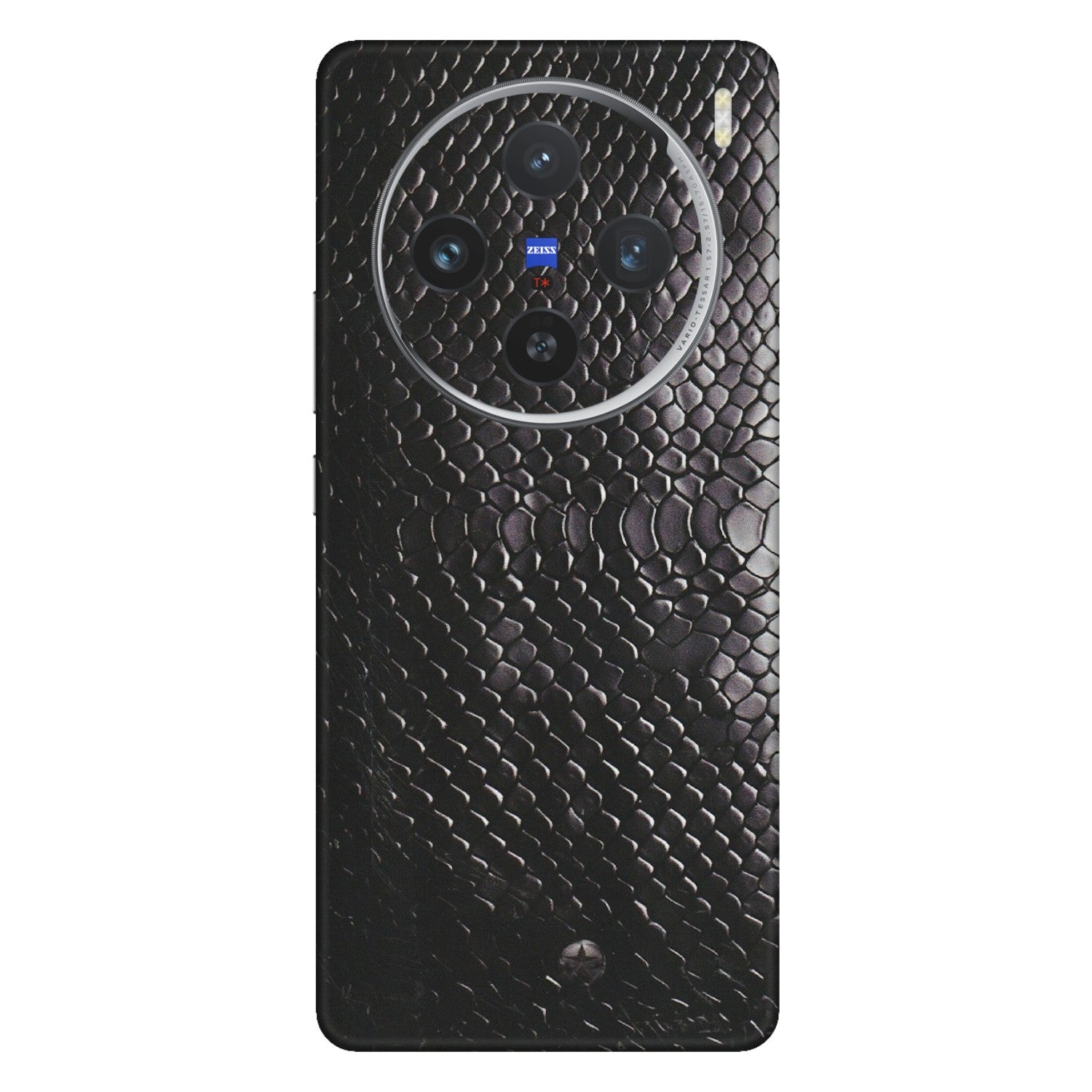 VIVO Z/V/X/T/U/S Series Phone Skins (All Models) - Black Snack Leather - Matte Finish (M-147) Vivo X100 (5G)