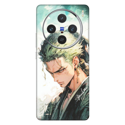 VIVO Z/V/X/T/U/S Series Phone Skins (All Models) - Pirate Hunter One Piece Anime - Matte Finish (M-157) Vivo X100 (5G)