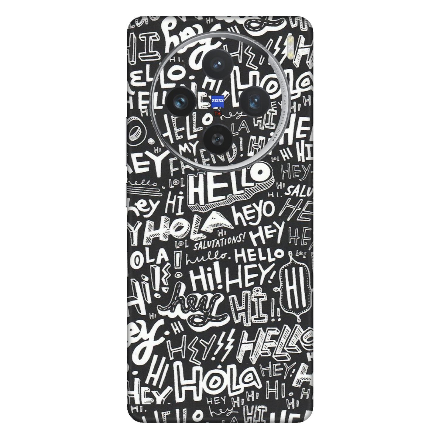 VIVO Z/V/X/T/U/S Series Phone Skins (All Models) - Hi Hello Doodles - Matte Finish (M-25) Vivo X100 (5G)