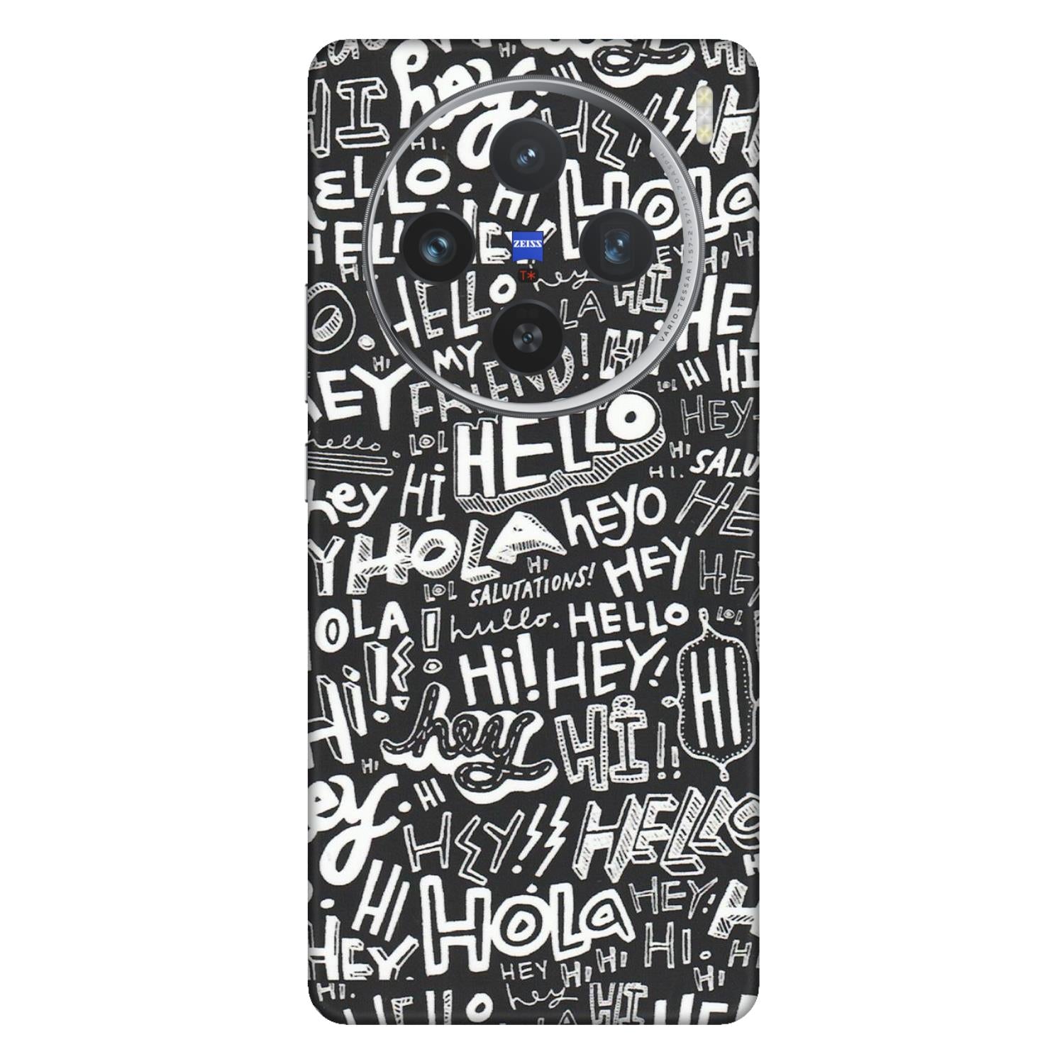 VIVO Z/V/X/T/U/S Series Phone Skins (All Models) - Hi Hello Doodles - Matte Finish (M-25) Vivo X100 (5G)