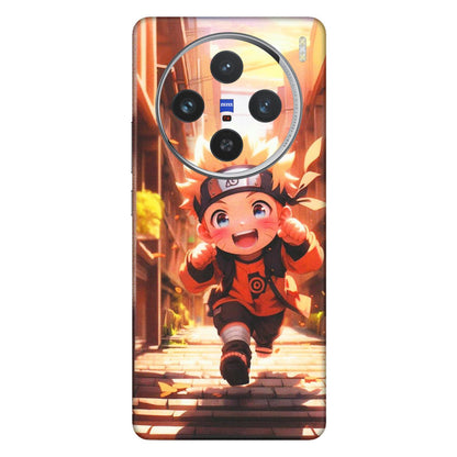 VIVO Z/V/X/T/U/S Series Phone Skins (All Models) - Naruto Cute Toon Running - Matte Finish (M-04) Vivo X100 (5G)