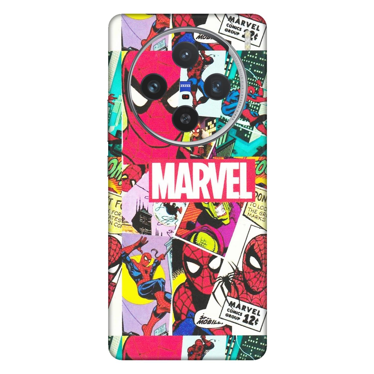 VIVO Z/V/X/T/U/S Series Phone Skins (All Models) - Marvel Comic Spiderman Grafitti - Matte Finish (M-72) Vivo X100 (5G)