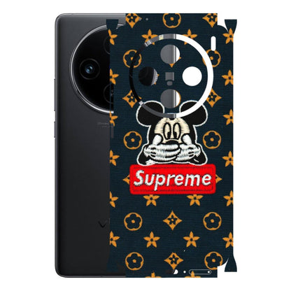 VIVO Z/V/X/T/U/S Series Phone Skins (All Models) - Mickey Supreme - Matte Finish (M-83) Vivo X100 (5G)