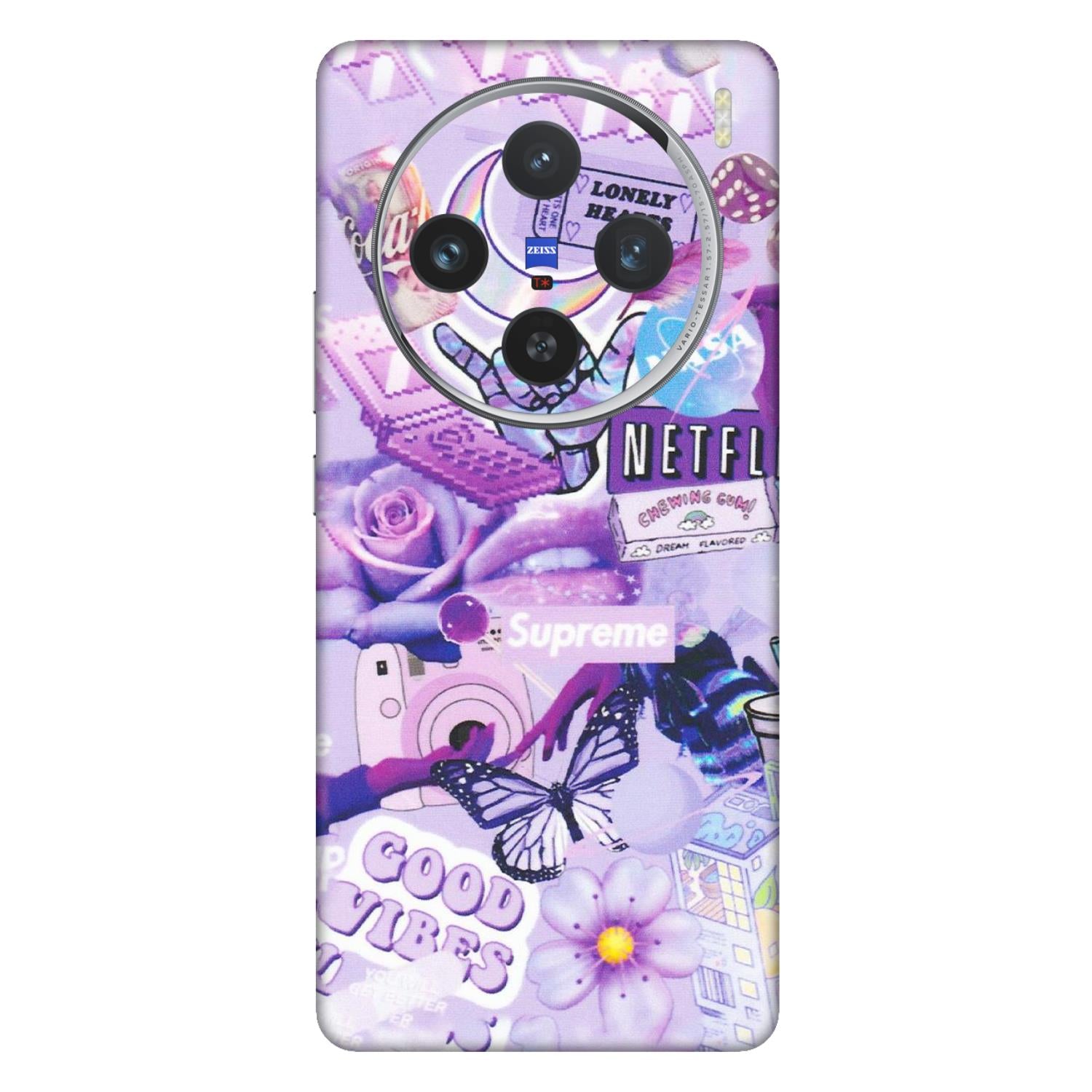 VIVO Z/V/X/T/U/S Series Phone Skins (All Models) - Supreme Purple Magic - Matte Finish (M-88) Vivo X100 (5G)