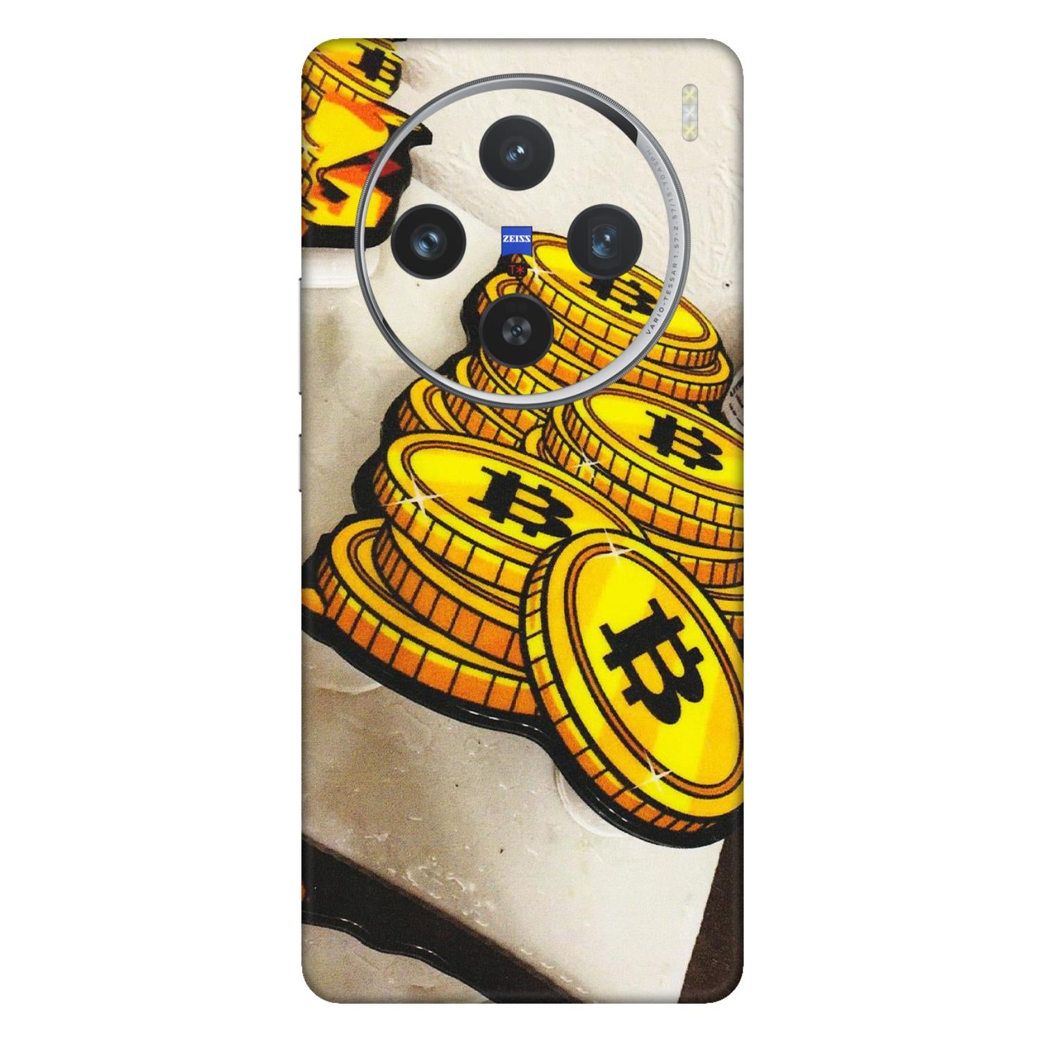 VIVO Z/V/X/T/U/S Series Phone Skins (All Models) - Billionaire Bitcoin Collection - Matte Finish (M-92) Vivo X100 (5G)