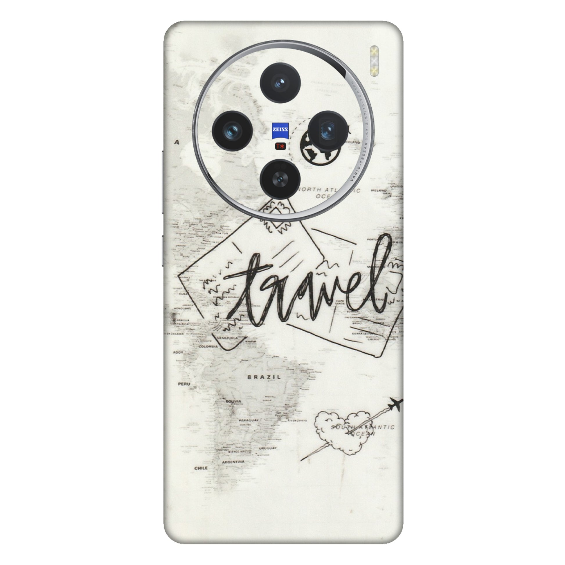 VIVO Z/V/X/T/U/S Series Phone Skins (All Models) - Travel Ticket - Transparent Finish (T-06) Vivo X100 (5G)