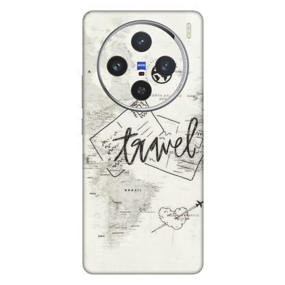 VIVO Z/V/X/T/U/S Series Phone Skins (All Models) - Travel Ticket - Transparent Finish (T-06) Vivo X100 (5G)