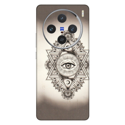 VIVO Z/V/X/T/U/S Series Phone Skins (All Models) - Illuminati Great Eye - Transparent Finish (T-14) Vivo X100 (5G)