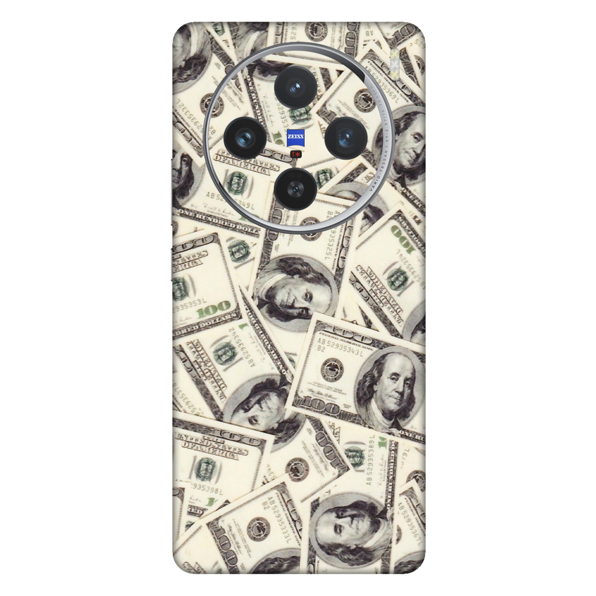 VIVO Z/V/X/T/U/S Series Phone Skins (All Models) - Dollar Lover - Transparent Finish (T-17) Vivo X100 (5G)