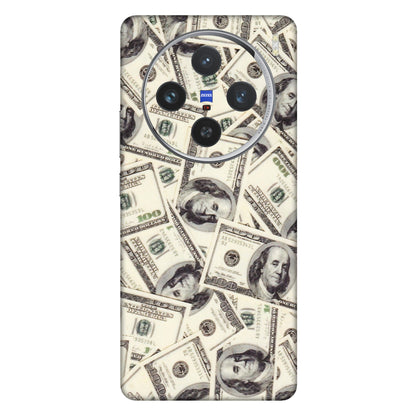 VIVO Z/V/X/T/U/S Series Phone Skins (All Models) - Dollar Lover - Transparent Finish (T-17) Vivo X100 (5G)