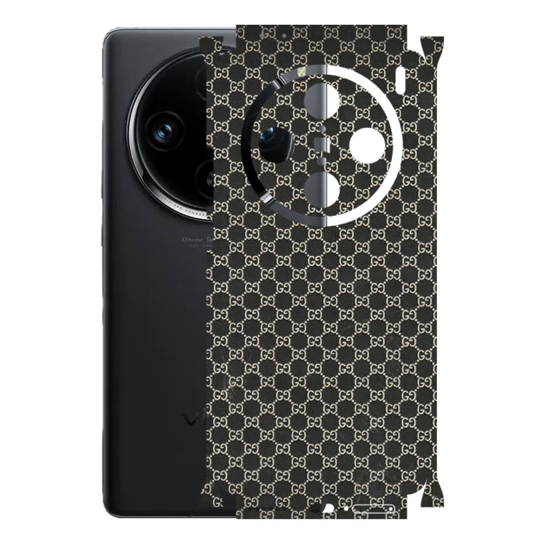 VIVO Z/V/X/T/U/S Series Phone Skins (All Models) - Black G Print - 3D Embossed Finish (L-109) Vivo X100 Pro