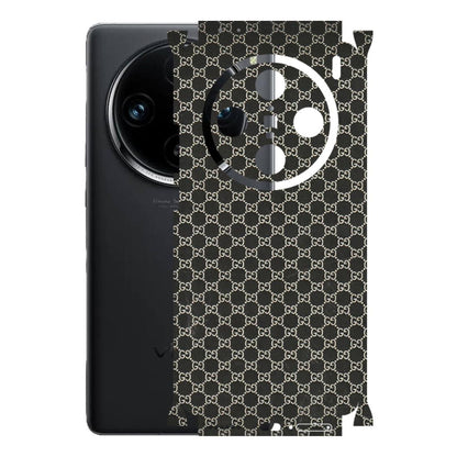 VIVO Z/V/X/T/U/S Series Phone Skins (All Models) - Black G Print - 3D Embossed Finish (L-109) Vivo X100 Pro