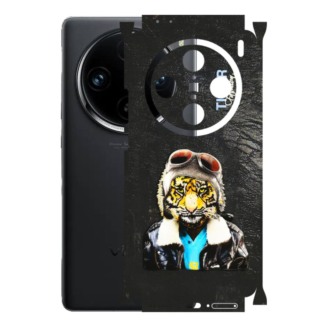 VIVO Z/V/X/T/U/S Series Phone Skins (All Models) - Rider Tiger - 3D Embossed Finish (L-113) Vivo X100 Pro