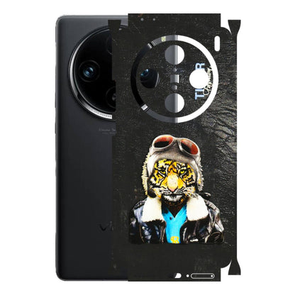 VIVO Z/V/X/T/U/S Series Phone Skins (All Models) - Rider Tiger - 3D Embossed Finish (L-113) Vivo X100 Pro