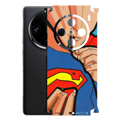 VIVO Z/V/X/T/U/S Series Phone Skins (All Models) - Superman Sutta - 3D Embossed Finish (L-130) Vivo X100 Pro