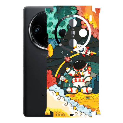 VIVO Z/V/X/T/U/S Series Phone Skins (All Models) - Astronauts & Spaceship - 3D Embossed Finish (L-145) Vivo X100 Pro