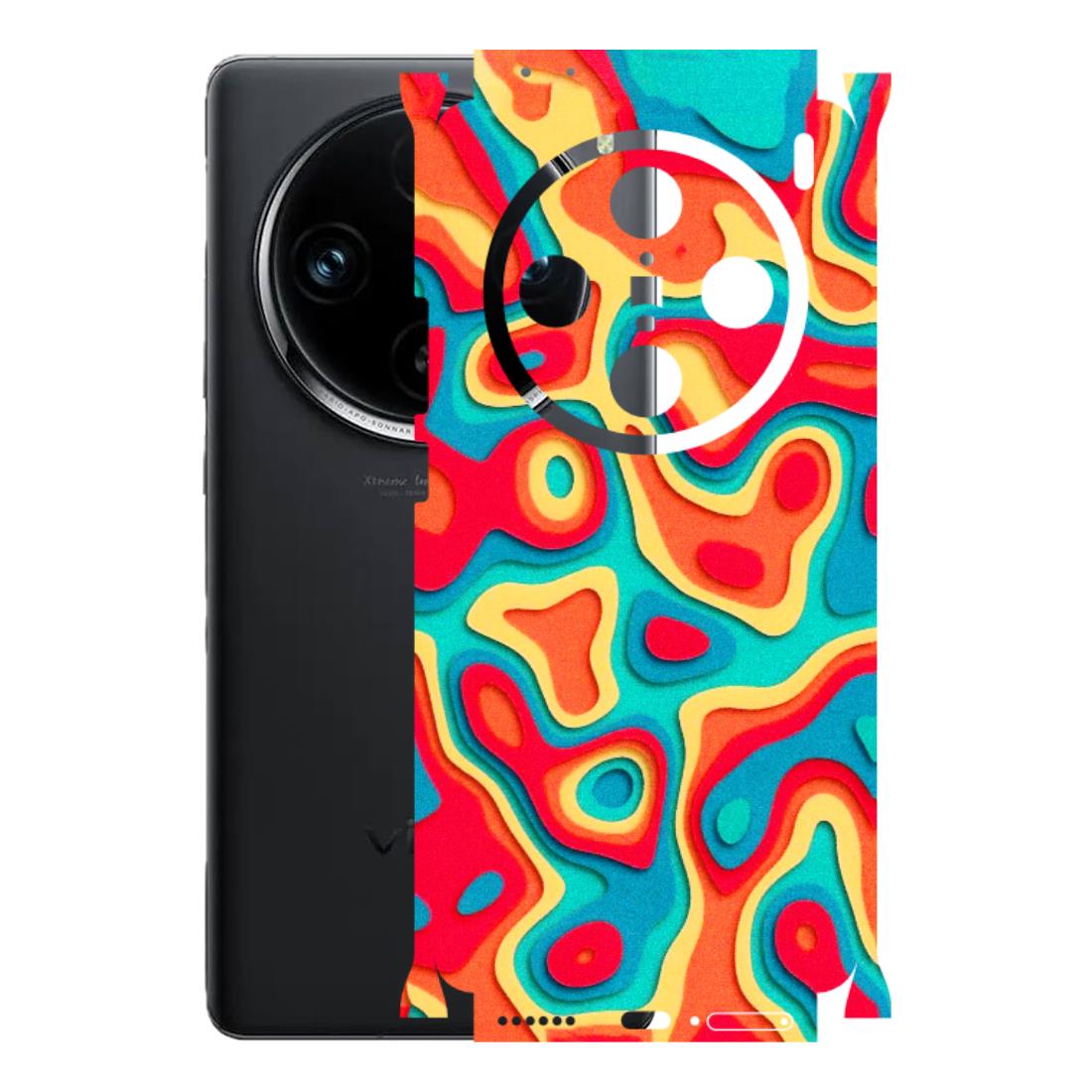 VIVO Z/V/X/T/U/S Series Phone Skins (All Models) - Abstract Swirl - 3D Embossed Finish (L-150) Vivo X100 Pro