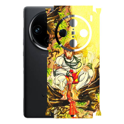 VIVO Z/V/X/T/U/S Series Phone Skins (All Models) - Lord Hanuman - 3D Embossed Finish (L-152) Vivo X100 Pro