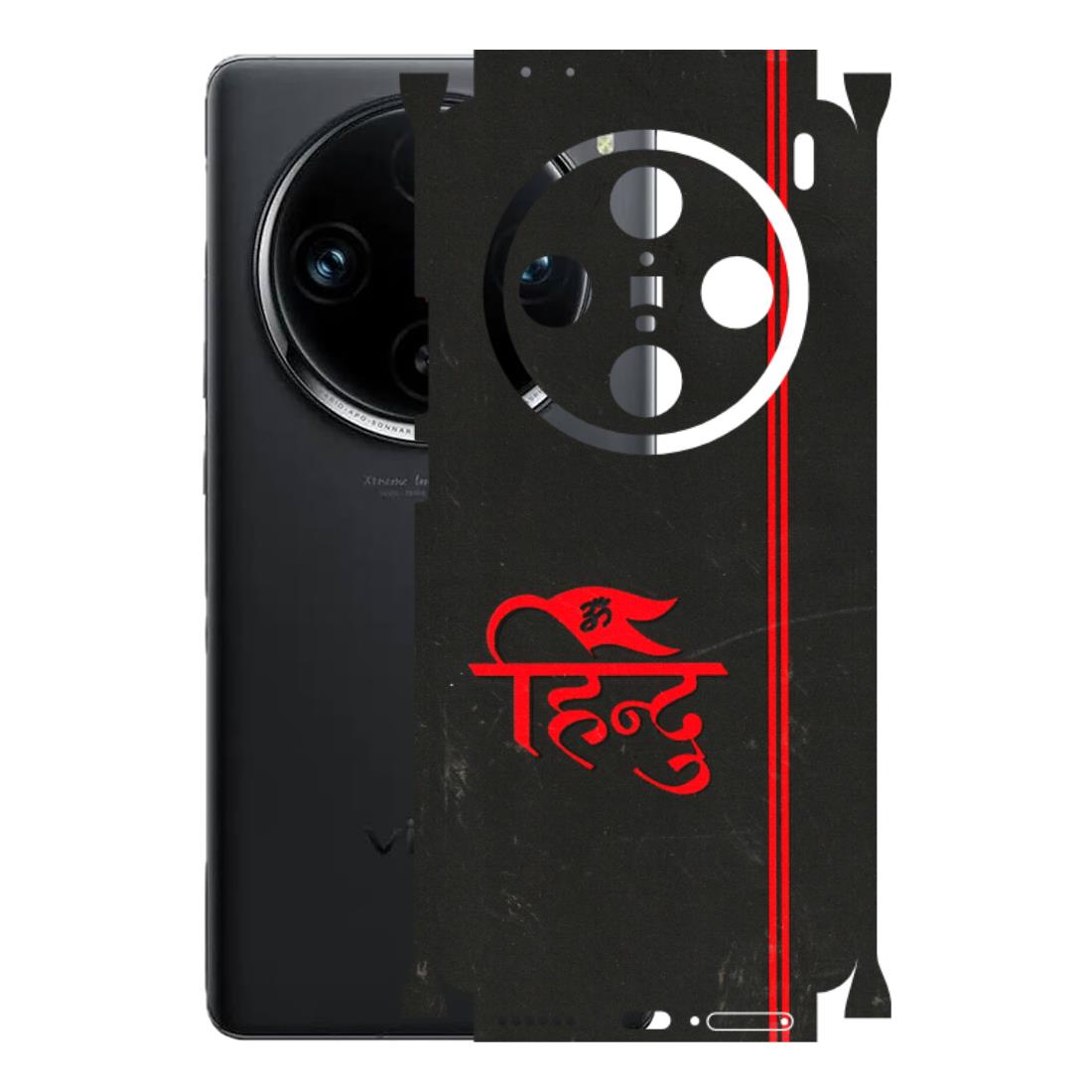 VIVO Z/V/X/T/U/S Series Phone Skins (All Models) - Hindu Black - 3D Embossed Finish (L-153) Vivo X100 Pro