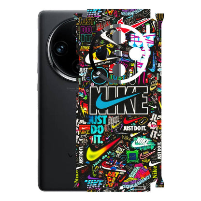 VIVO Z/V/X/T/U/S Series Phone Skins (All Models) - Just Do It Doodles - 3D Embossed Finish (L-166) Vivo X100 Pro