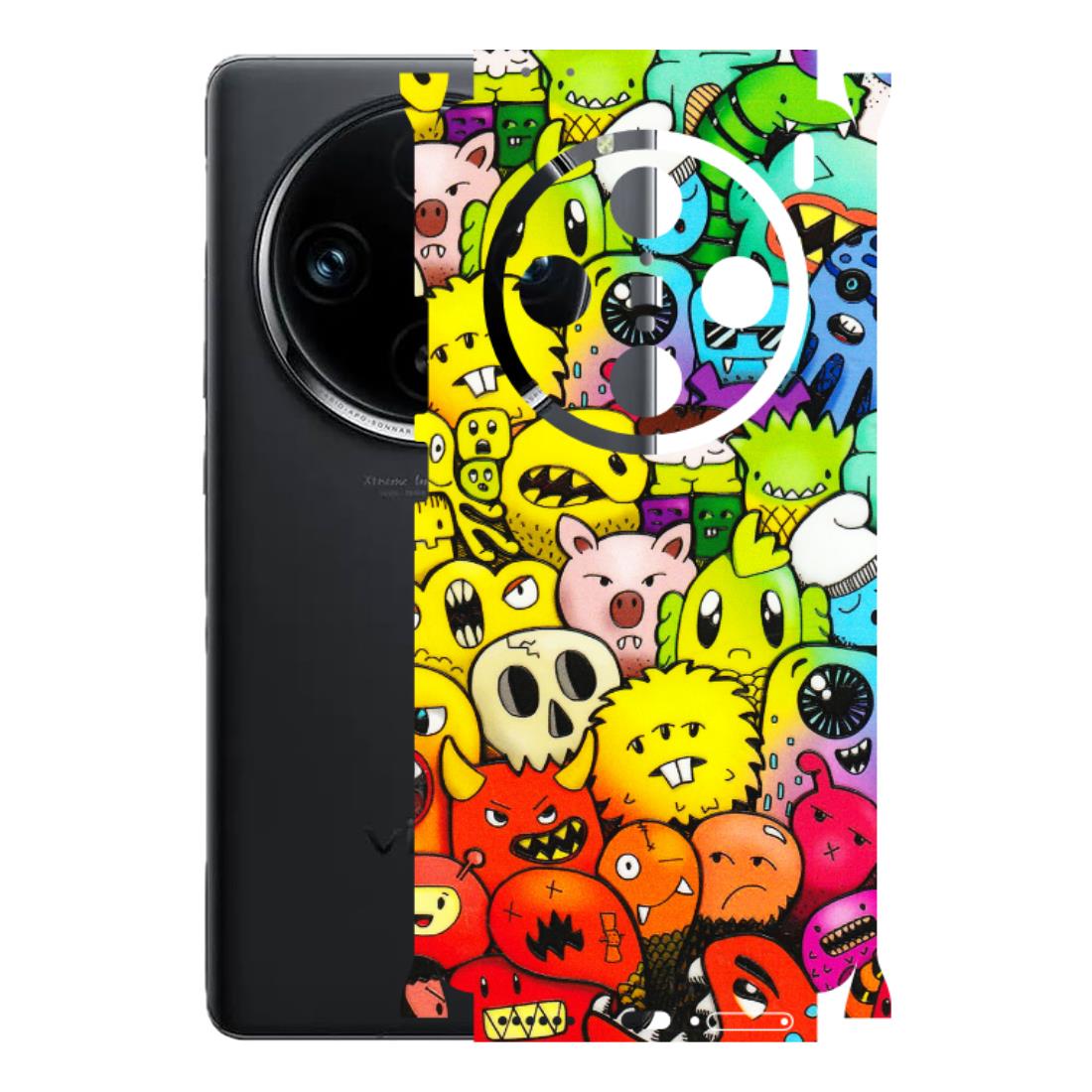 VIVO Z/V/X/T/U/S Series Phone Skins (All Models) - Angry Funkies - 3D Embossed Finish (L-169) Vivo X100 Pro