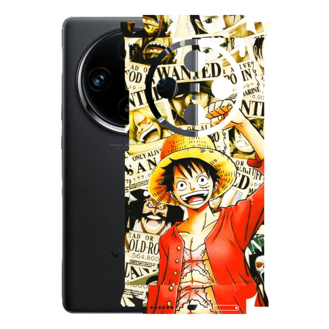 VIVO Z/V/X/T/U/S Series Phone Skins (All Models) - Luffy Anime - 3D Embossed Finish (L-177) Vivo X100 Pro