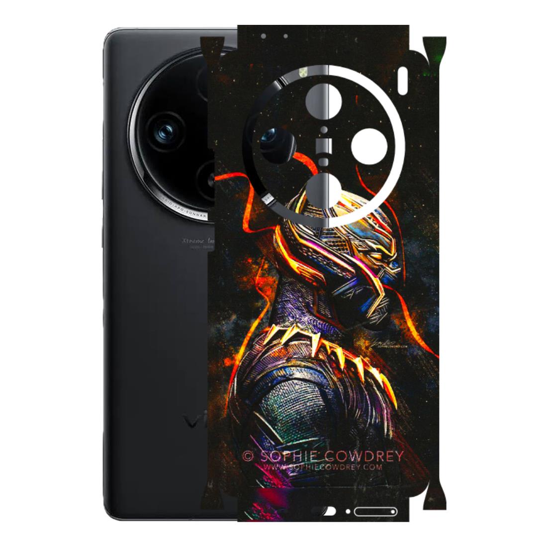 VIVO Z/V/X/T/U/S Series Phone Skins (All Models) - Black Panther - 3D Embossed Finish (L-190) Vivo X100 Pro