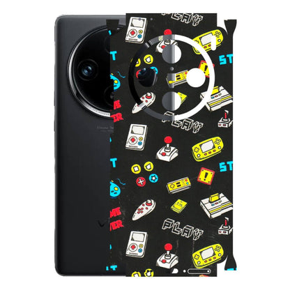 VIVO Z/V/X/T/U/S Series Phone Skins (All Models) - Gaming Doodles - 3D Embossed Finish (L-224) Vivo X100 Pro