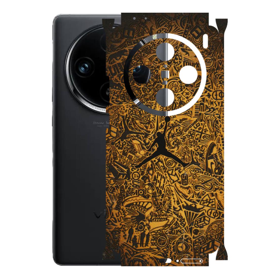 VIVO Z/V/X/T/U/S Series Phone Skins (All Models) - Premium Gold Basketball Player - 3D Embossed Finish (L-236) Vivo X100 Pro