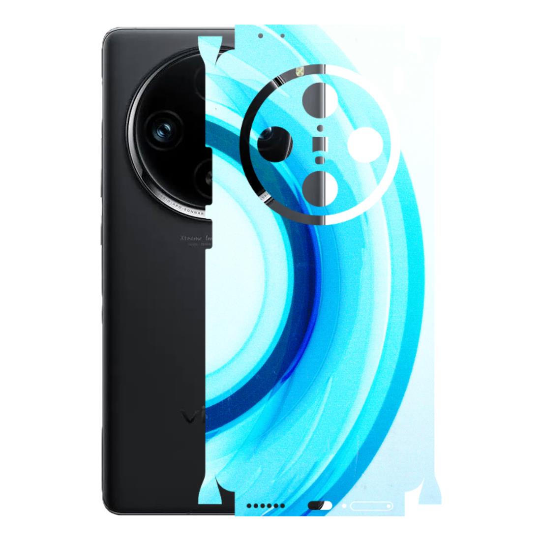 VIVO Z/V/X/T/U/S Series Phone Skins (All Models) - The Blue Curve - 3D Embossed Finish (L-244) Vivo X100 Pro